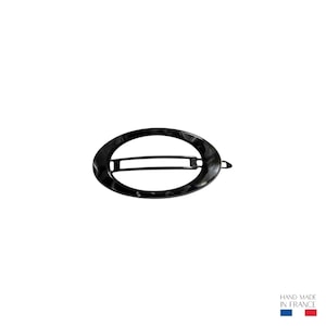 Apolline Haarspange – 6,4 cm – elegantes Haaraccessoire – handgefertigt – hergestellt in Frankreich Nacre noire