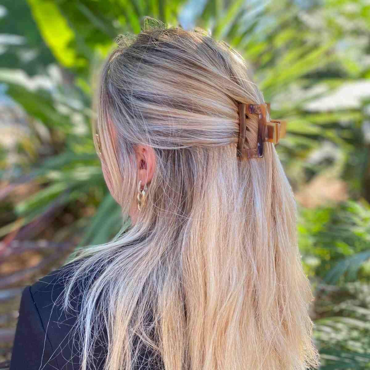 French Vintage Buffalo Horn Chic Hair Pin, Ponytail Maker, Barrette Buffalo Horn French Hair Clip - Etsy main image 3