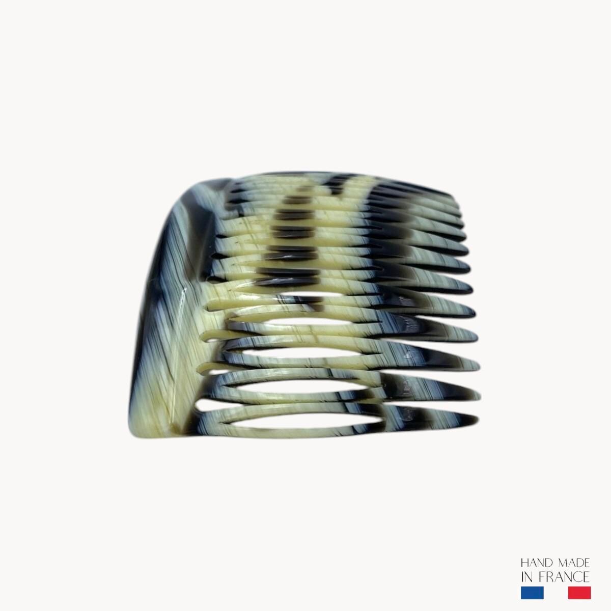 Cellulose Acetate Grip Tooth Horn Hair Comb, 13 Teeth 
