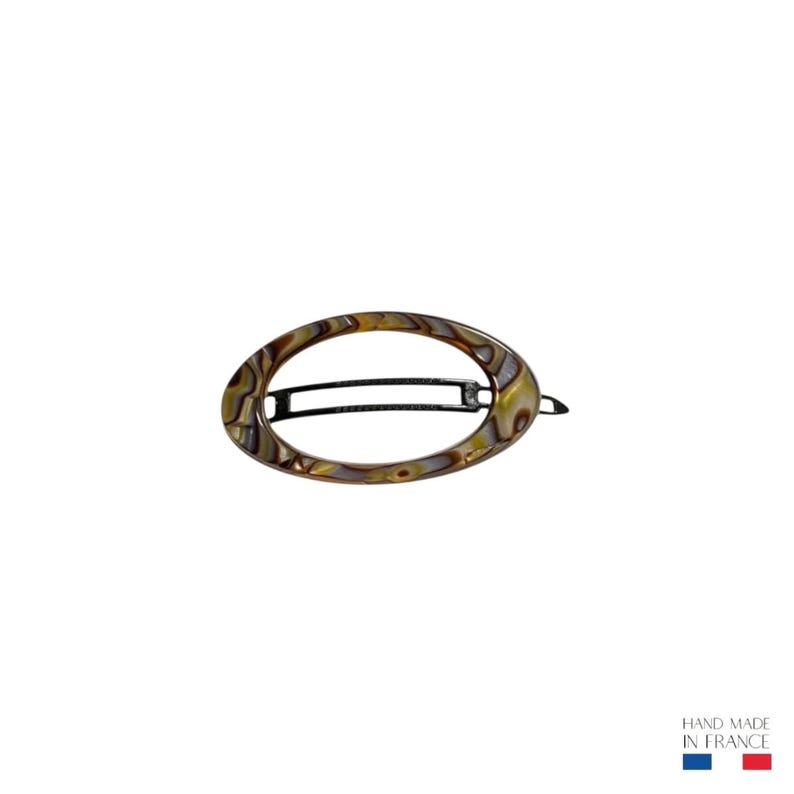 Apolline Haarspange – 6,4 cm – elegantes Haaraccessoire – handgefertigt – hergestellt in Frankreich Onyx