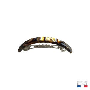 Pinza curva de acetato de celulosa Alice, antideslizante, para la parte posterior de la cabeza, sin marcas, sencilla, accesorio formal para el cabello de mujer, regalo útil