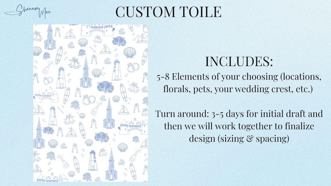 Personalized Digital Pattern Dowload | Custom Design | Spring Toile ...