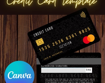 Credit Card SVG Template - Editable & Printable 3.5"x2" Design Sheet - Instant Download DXF/PNG/Pdf for Crafting and Custom Cards , canva