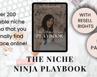 Manual de nicho, direitos de marca própria, como vender produtos digitais como iniciante, e-book para revender com modelos editáveis do Canva, guia