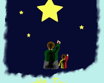 Twinkle Twinkle Little Star Nursery Art Print (Digital)