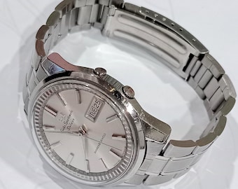 Reloj vintage de regalo para hombre Seiko Sportsmatic Deluxe 7619 Reloj automático 25 joyas Fondo de caja Dolphin