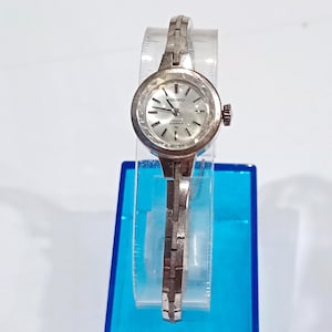 Reloj Seiko vintage para mujer - Reloj mecánico de cuerda manual de 23 joyas, tamaño de muñeca 7,9 pulgadas.