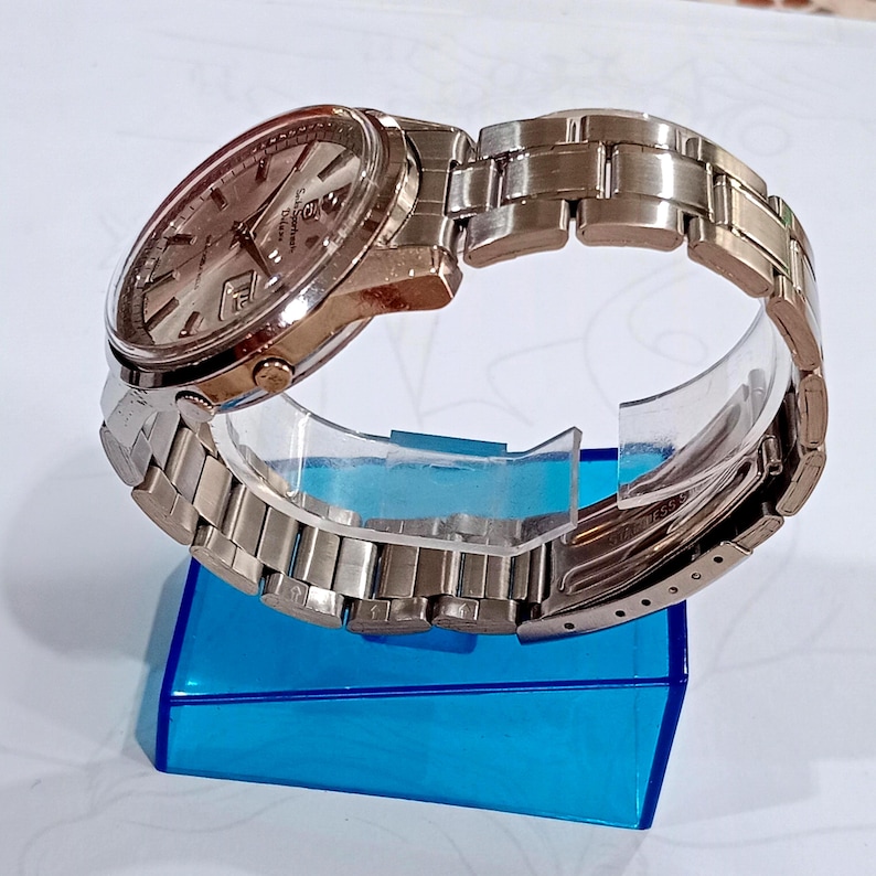 Reloj vintage de regalo para hombre Seiko Sportsmatic Deluxe 7619 Reloj automático 25 joyas Fondo de caja Dolphin imagen 15
