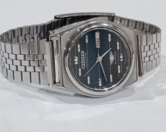 Reloj Citizen Eagle 7 vintage para hombre - Automático con esfera Navi - 36 mm, tamaño mediano - Regalo para él