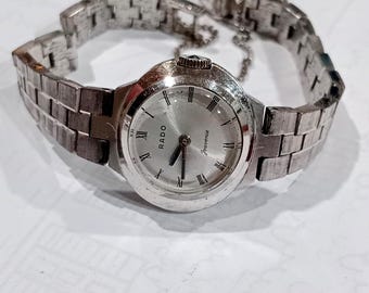 Vintage RADO 17 Jewels Manual Wind Ladies Watch New Band Included - For Repair‎ Vintage RADO 17 Jewels Manual Wind Ladies Watch New Band  main image 3