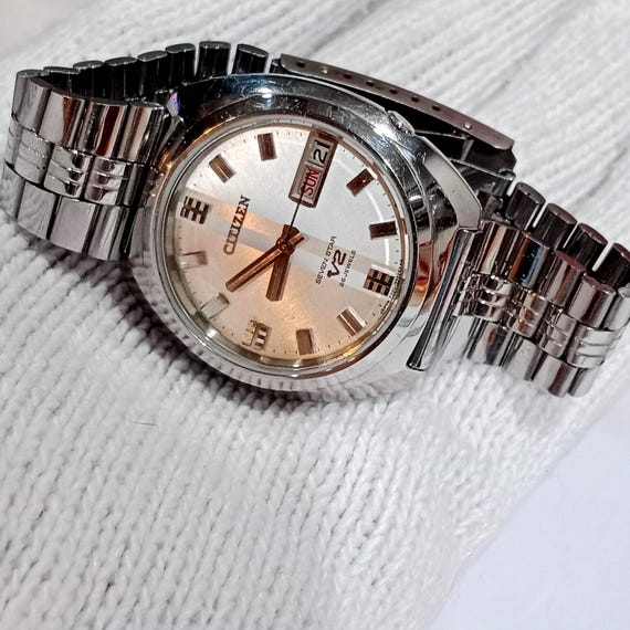 Gift Vintage Men's Watch Citizen Seven Star V2 Automatic Day-date