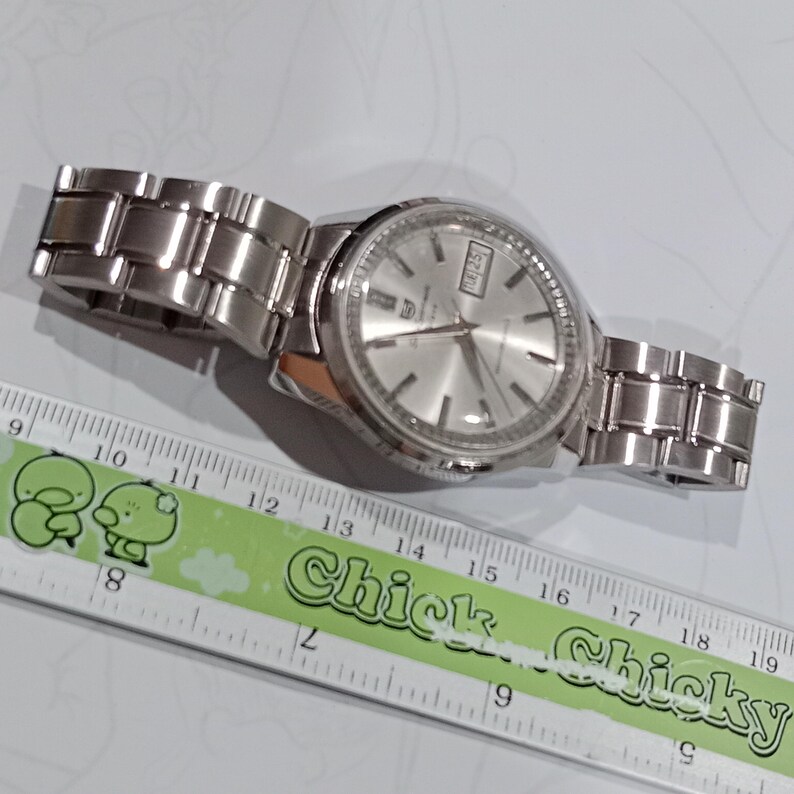 Reloj vintage de regalo para hombre Seiko Sportsmatic Deluxe 7619 Reloj automático 25 joyas Fondo de caja Dolphin imagen 5