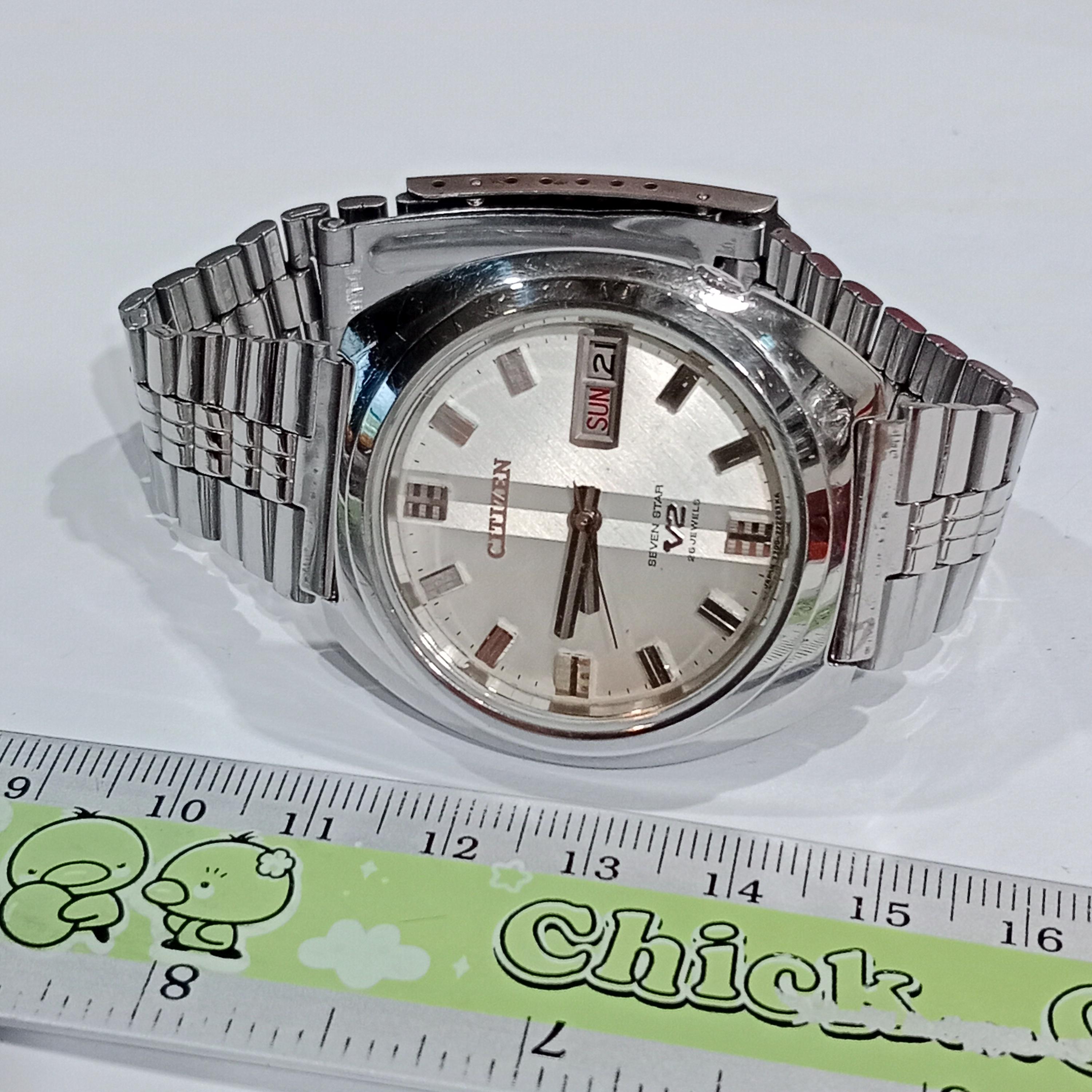 Gift Vintage Men's Watch Citizen Seven Star V2 Automatic Day-date