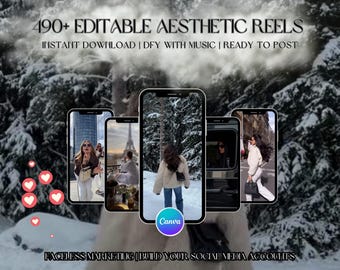 490+ Faceless Videos | Luxury Content for Lifestyle Social Media Creators | Reels, TikToks, Pinterest Posts