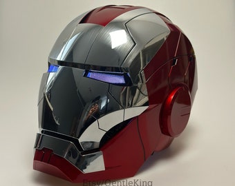 Maschera Ironman del Comic Con - Marvel Avengers MK5/argento metallizzato - Completamente operativo, spedizione gratuita in tutto il mondo, regalo di compleanno