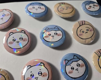 Chiikawa 1.25" Button Pin Set (3 pcs)