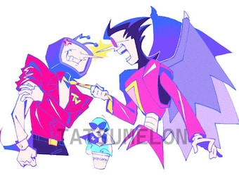 Tenna vs. Spamton NEO Deltarune Print