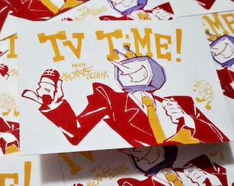 Tv Time Tenna Riso Print