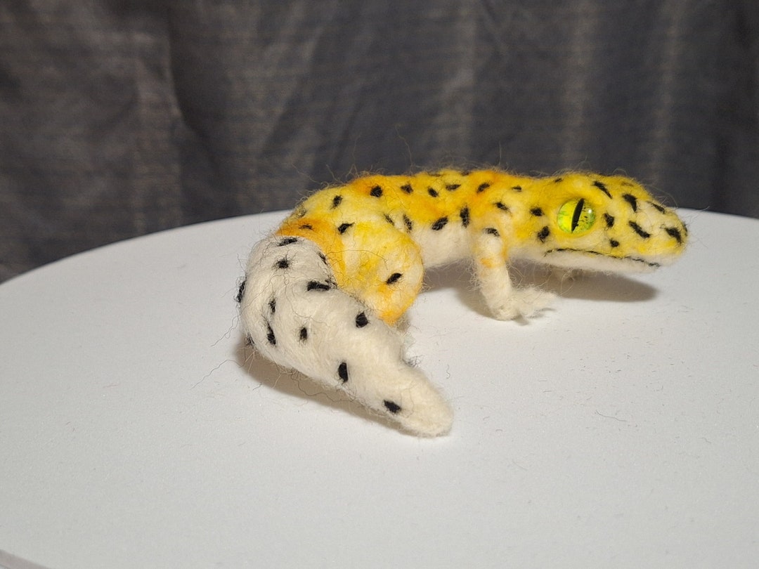 Handmade Needle Felt Leopard Gecko - Etsy