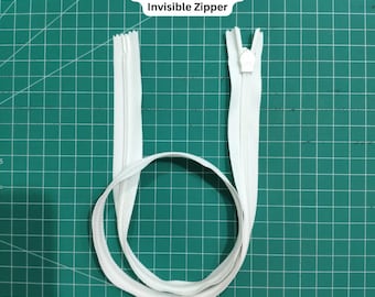 YKK Invisible Zipper 3cc Off White 60cm