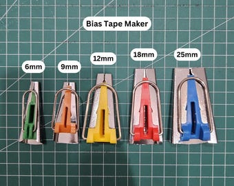 Bias Tape Maker Binding Maker 6mm 9mm 12mm 18mm 25mm