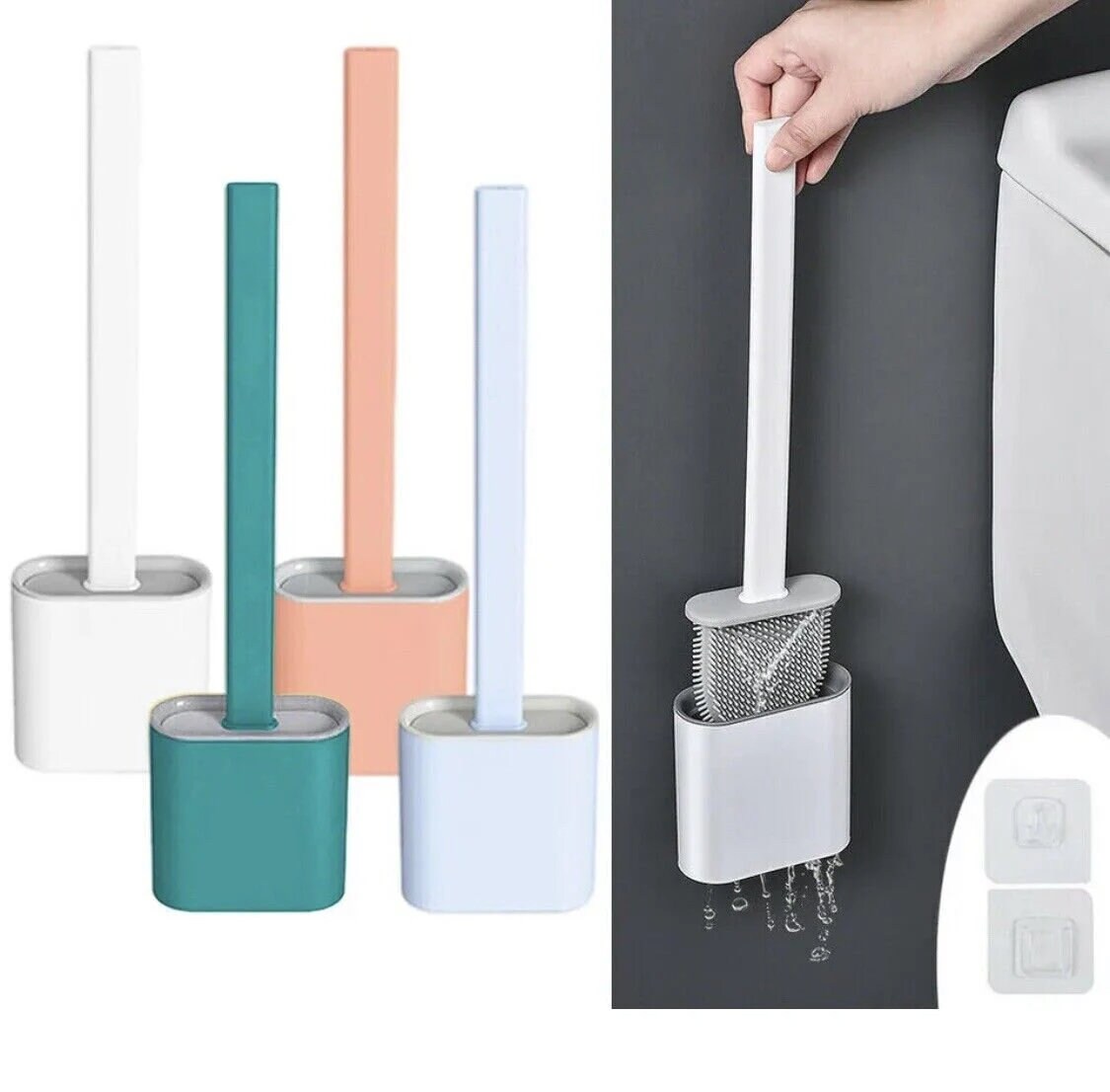 Unusual toilet brush sale holders