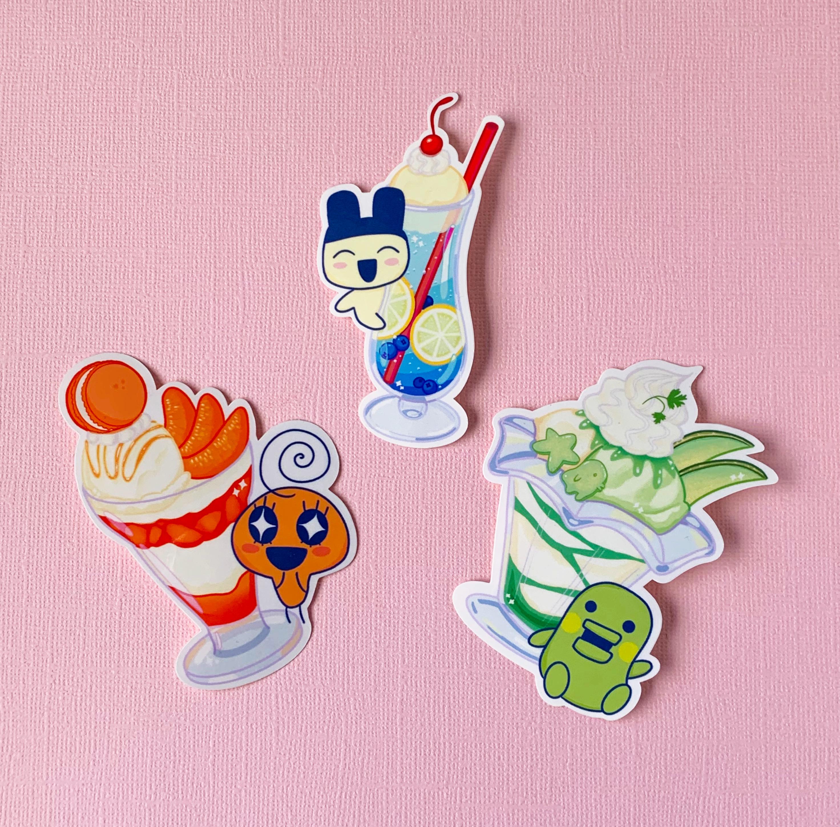 たまごっちステッカー / まめっち くちぱっち めめっち ビニール