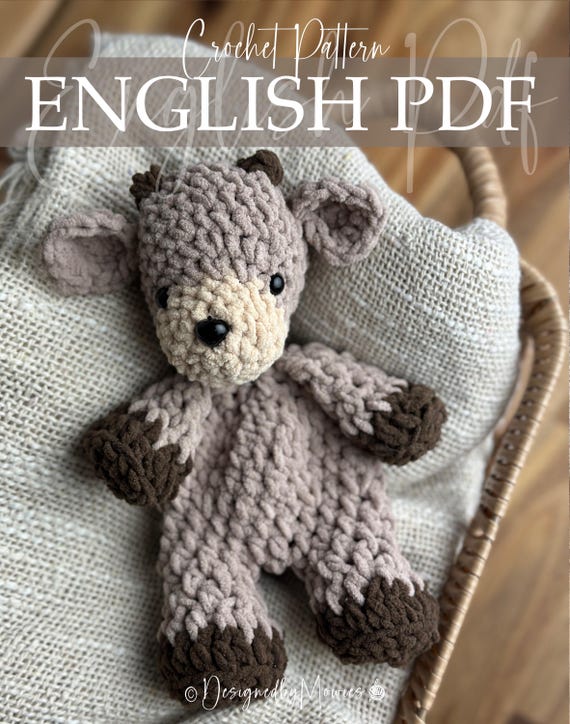 Soft Plush Reindeer – Low Sew & Quick Crochet Pattern | Beginner-Friendly Amigurumi Toy | Instant PDF Download