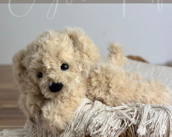 Extra Soft Plush Puppy Crochet Pattern • Labradoodle, Labrador & Golden Retriever • Large Fur Yarn Dog • Beginner Friendly Amigurumi PDF