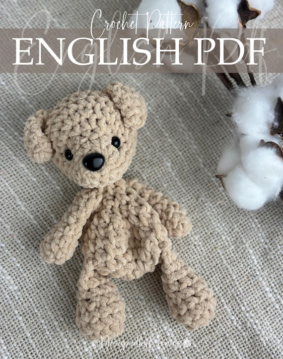 Soft Plush Puppy Crochet Pattern – Easy & Quick Low-Sew Amigurumi Plushie – Beginner Friendly PDF Pattern – Chunky Yarn Puppy Tutorial