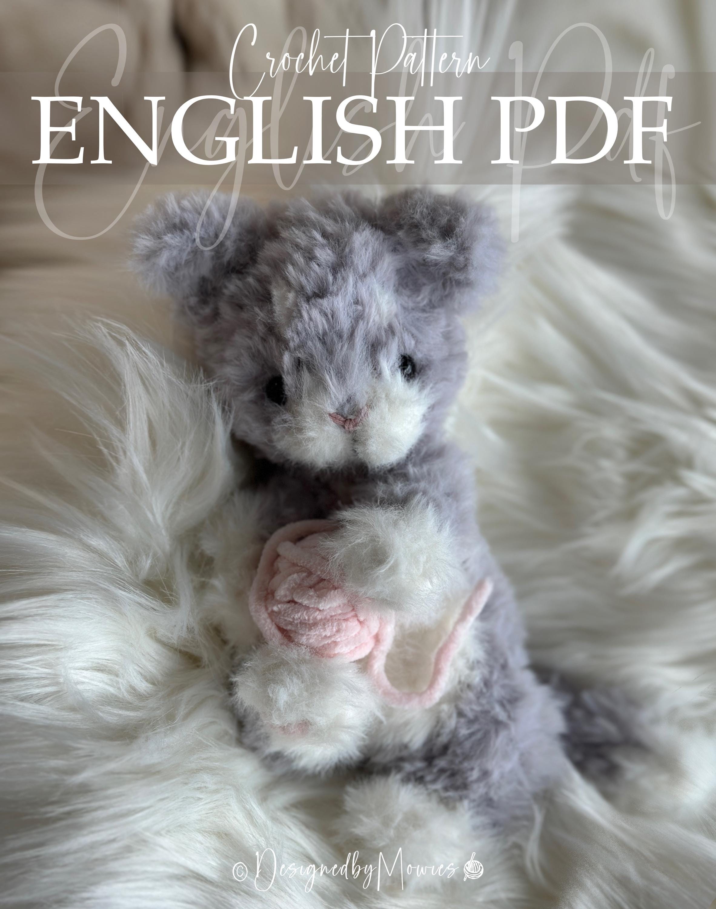 34 Kitten Crochet Patterns for Adorable Cats, Fantasy Kittens, and Quick Amigurumi Makes 19 Realistic Newborn Kitten Fur Yarn Plush Cat Amigurumi