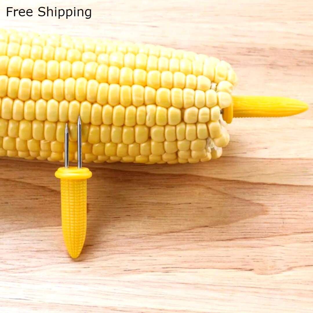 10pcs Corn Fork Stainless Steel Cob Skewers Fruit Forks Etsy