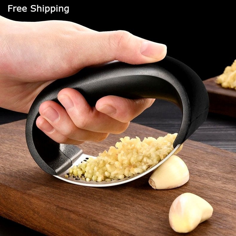 Garlic Chopper, Press, Cutter & Mincer Handheld Mini Sized for Garlic, Small  Vegetable or Onion Crush Garlic Like a Pro 