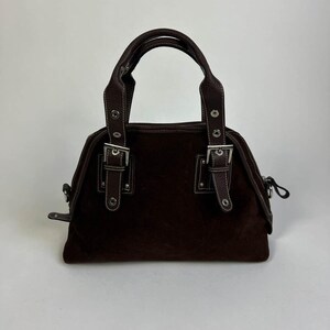 Brown Suede Handbag Vintage
