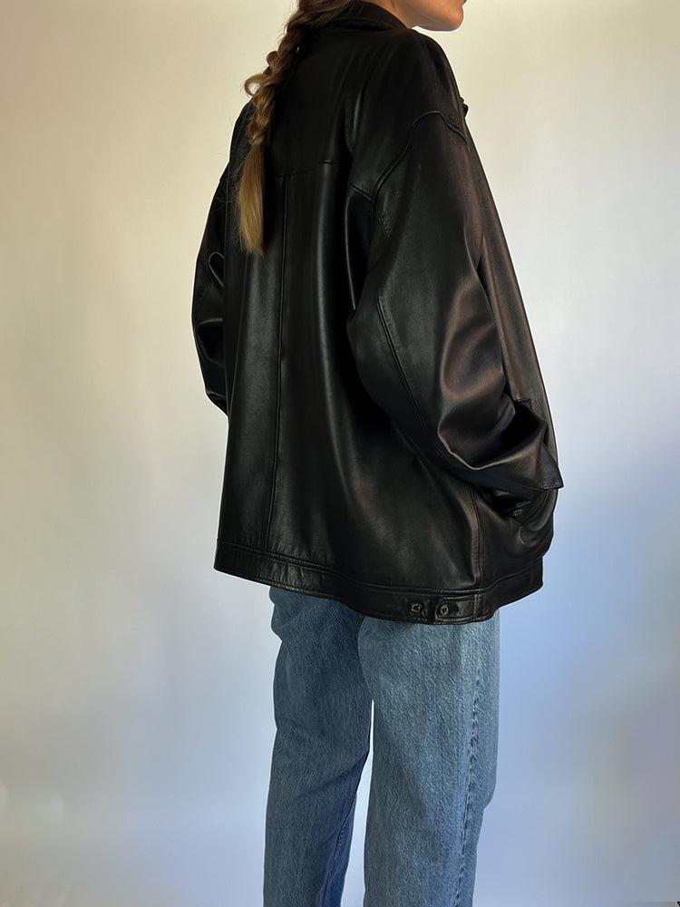 Leather Jacket Ralph Lauren Black