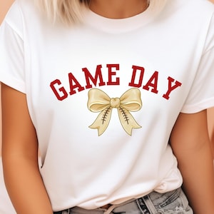 Coquette Bow Football Shirt: Women&#39;s Game Day Jersey Tee