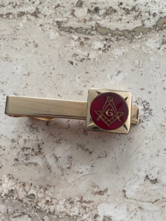 Vintage Swank Freemason Tie Clip