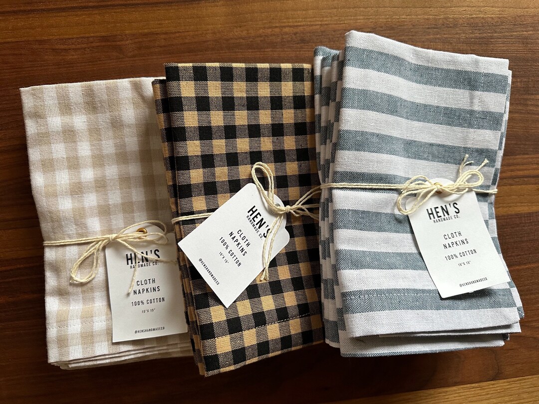 Cotton Napkin 100 Cotton Dinner Napkin Table Linen Etsy
