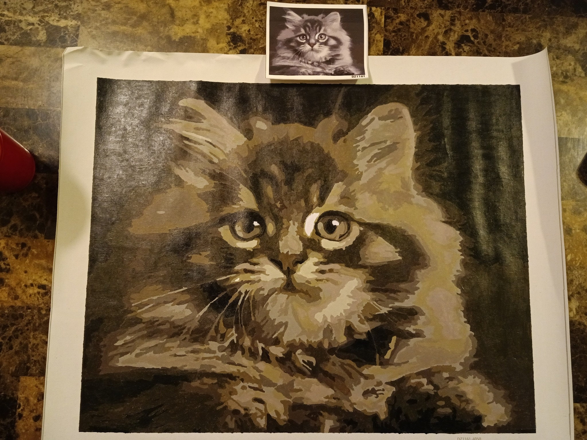 Finished Painting of a cat