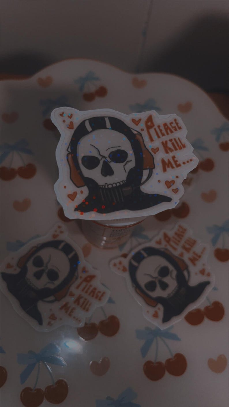 Holographic Ghost Sticker, COD Sticker. Video Games, Ghost , Gaming ...