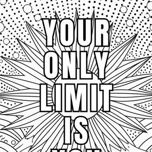 Motivational colouring pages | Adult colouring | Mindful colouring | Quotes & flowers | Designs and patterns coloring | Stress relief