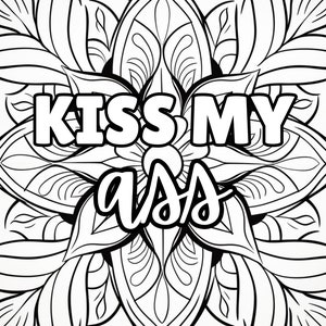 Swear words colouring pages | Adult colouring | Mindful colouring | Quotes & flowers | Designs and patterns coloring | Stress relief