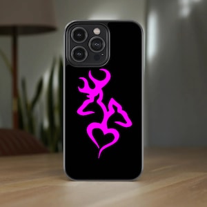 Browning Deer Hunting Print Couverture iPhone 7 8 X Xs Xr Se 11 12 13 14 15 Mini Pro Max Plus Samsung Case