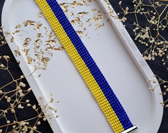 Ukrainisches Armband „Blau-Gelbe Flagge“