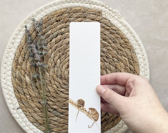 Bookmark | Field mouse | Wild animals | Wildlife | Animal Bookmark | Book gift | Book lovers