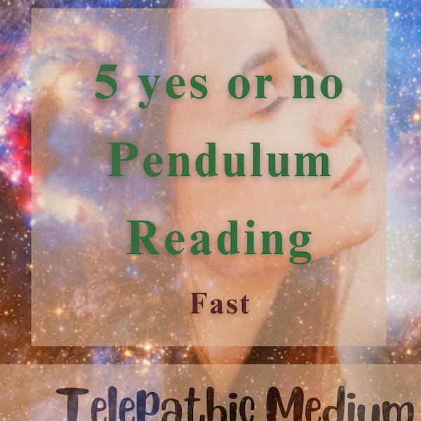 5 Yes or no Same Hour Pendulum Reading, five Fast Yes or No Questions, Psychic Reading, Tarot Reading yes or no Pendulum reading same hour