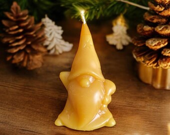 Garden Gnome - Candle made from organic beeswax
