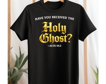 Have You Received the Holy Ghost T Shirt, Sweatshirt, Hoodie | Acts 19:2 Pentecostal Christian T Shirt | Holy Spirit Faith | Church Revival