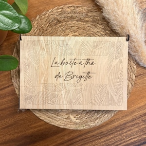 Boîte à bijoux personnalisée en bois, coffret en bois pour bijoux, cadeau pour femme, accessoire pour bijoux, cadeau saint Valentin