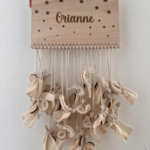 Customizable family advent calendar, Christmas decoration for the home, Calendar to fill, Children&#39;s advent calendar